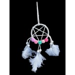 Dream Catcher White D: 7cm - 3 Pcs